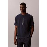 Calvin Klein Erkek Regular Fit Yuvarlak Yakalı Logo Detaylı Kısa Kollu Lacivert T-Shirt LVGMS6K101-0PP