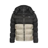 Calvin Klein Erkek Şık Görünüşlü Kış Kullanımına Uygun Siyah-Krem Mont LV04RD527G YAS, Krem, 2XL