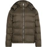 Calvin Klein Erkek Şişme Mont, Naylon, Fermuarlı, Kapüşonlu, gri (beluga), XXL