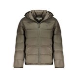 Calvin Klein Erkek Şişme Mont, Naylon, Fermuarlı, Kapüşonlu, Kahverengi, M
