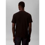 Calvin Klein Erkek Siyah Calvin Klein Ss Woven Label Tee 2, Vaw Siyah 2'li Erkek T-Shirt