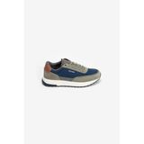 Calvin Klein Erkek Sneaker, Smoke Olive/Moonlit Ocean/Brick, 43 Beden