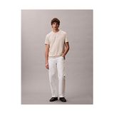 Calvin Klein Erkek Ss 30's Micro Monologo Grafik Detaylı T-Shirt - Krem - XL