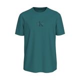 Calvin Klein Erkek Ss 30's Mikro Monologo Grafik Detaylı T-Shirt - XL - Deniz Mavisi