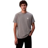 Calvin Klein Erkek SS Badge 30s Jersey Classic Tişört Med Grey Htr M