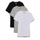 Calvin Klein Erkek S/S CREW NECK 3PK S/S Tişört, SİYAH/GRİ FIRINDA/BEYAZ, XXL