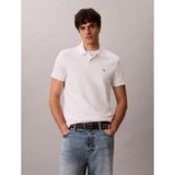 Calvin Klein Erkek SS Microwaffle Woven Label Polo Yaka T-shirt