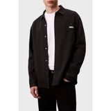 Calvin Klein Erkek Uzun Kol Normal Gömlek Yaka Günlük Siyah Gömlek LV04RD765G-57L - 2XL