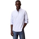 Calvin Klein Erkek Uzun Kollu Çizgili Oxford Klasik Gömlek Lv04rf100g Diğer Gömlekler, L