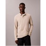 Calvin Klein Erkek Uzun Kollu T-Shirt LV040EM9092F3 - Bej - XL