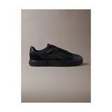 Calvin Klein Erkek Vulc Laceup Stripe Mix Deri Sneaker - Siyah