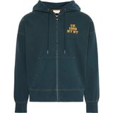 Calvin Klein Erkek Yeşil Calvin Klein Ls Washed Premıum Vıntage Logo F Erkek Yeşil Fermuarlı Sweatshirt - 01H - Yeşil