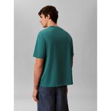 Calvin Klein Erkek Yeşil Calvin Klein Ss 16S Lınen Applıqu, 8zu Yeşil Erkek T-Shirt - M