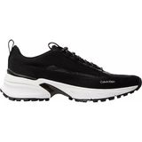 Calvin Klein Erkek Yüksek Topuk Rahat Taban Bağcıklı Fileli Siyah Sneaker HM0HM02151-BEH