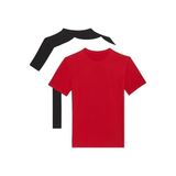 Calvin Klein Erkek Yuvarlak Yaka Kısa Kollu T-Shirt 3'lü Paket, Kırmızı, XXL