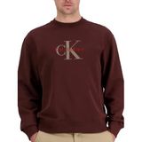 Calvin Klein Erkekler için yuvarlak yakalı sweatshirt LV04RD242G, Kahverengi, M