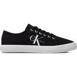 Calvin Klein Ess Vulcanized Low Loceup Mens Sneaker Erkek Günlük Spor Ayakkabı Siyah-Beyaz