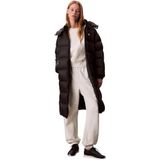 Calvin Klein essential midweight long puffer Kadın Ceket Siyah XS