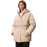 Calvin Klein Essential Midweight Puffer Mont, M, LV047D507G, Kahverengi1, Kadın
