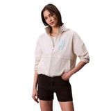 Calvin Klein essentials nylon windbreaker Kadın Ceket Chalk L