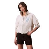 Calvin Klein essentials nylon windbreaker Kadın Ceket Chalk XS