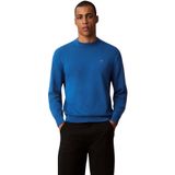 Calvin Klein eu ls cotton relaxed crewnk swea Erkek Kazak Royal Lagoon XL