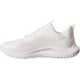 Calvin Klein Eva Runner Lace Up Mat Mix Erkek Spor Ayakkabı, Triple Bright White, 43