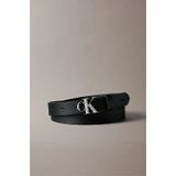 Calvin Klein Fasetli CK Tokalı 25 mm Doku Deri Kadın Siyah Kemer LV04F7060G-YIP