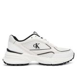 Calvin Klein File Detaylı Metalik Hike Runner Spor Kadın Beyaz Sneaker YW0YW02009-01W
