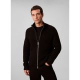 Calvin Klein Fitilli Yün Hırka Siyah, M, LV04LD305G UB1, SİYAH, Erkek