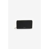 Calvin Klein Foil Emboss Long Zip Fold Erkek Cüzdan Siyah