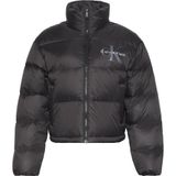 Calvin Klein Graphic Logo Puffer Jacket Kadın Ceket, Siyah, S