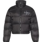 Calvin Klein Graphic Logo Puffer Jacket Kadın Ceket, Siyah, Xs