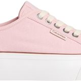 Calvin Klein Gül Düşük Bilekli Spor Ayakkabı, 39, YW0YW018380JX, Sweet Pink & Cappuccino, Kadın