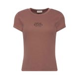 Calvin Klein Gül Kurusu Bisiklet Yaka T-Shirt, M, LV047F240G, Gül Kurusu, Kadın