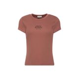 Calvin Klein Gül Kurusu Bisiklet Yaka T-Shirt, S, LV047F240G, Gül Kurusu, Kadın