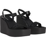 Calvin Klein Hakiki Deri Logolu Sandalet HW0HW028820GJ Bayan SANDALET HW0HW02882 0GJ
