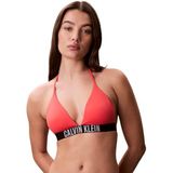 Calvin Klein Halter Triangle Bikini Üstü, M, LV00Q61222XKP, PEMPE, Kadın