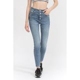 Calvin Klein High Rise Straight Jean Pantolon Lacivert, 29, J20J2206091BJ, Kahverengi, Kadın