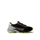 Calvin Klein Hike Runner Casual Sneaker Spor Ayakkabı, 43 EU, HIKE RUNNER CASUAL NY-SU, Ck Black/Granite Grey/Wild Lime, Erkek