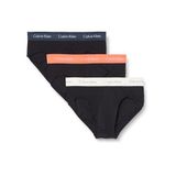 Calvin Klein Hip Brief 3Pk Erkek Çoklu Paket Iç Giyim, Çok Renkli, S