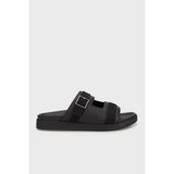 Calvin Klein HM0HM01755BEH Siyah Logolu Toka Detaylı Erkek Sandalet