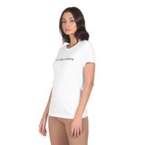 Calvin Klein institutional logo 2-pack tee Kadın T-shirt bright white/ck black M
