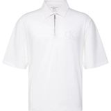 Calvin Klein Jeans Beyaz Erkek Standart Baskılı Polo T-Shirt LV04RF202GYAF Beyaz Polo T-Shirt - M