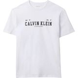 Calvin Klein Jeans Beyaz Erkek Standart Fit Baskılı T-Shirt LV14RE817GYAA Beyaz T-Shirt - M