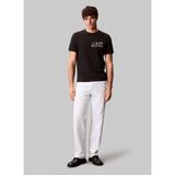 Calvin Klein Jeans Bisiklet Yaka Baskılı Siyah Erkek T-Shirt LV04RC844GUB1 Ss 30S Eu Ck Ny Word - M