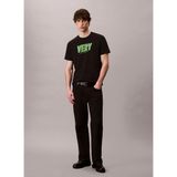 Calvin Klein Jeans Bisiklet Yaka Baskılı Siyah Erkek T-Shirt LV04RD800GUB1 Ss 20S Sn Very Graphı - M