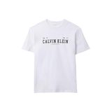 Calvin Klein Jeans Bisiklet Yaka Baskılı T-Shirt, L, 5003340236, Beyaz, Erkek
