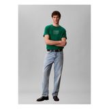Calvin Klein Jeans Bisiklet Yaka Baskılı Yeşil Erkek T-Shirt LV04RF823GL4G Yeşil T-Shirt