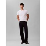 Calvin Klein Jeans Bisiklet Yaka Düz Beyaz Erkek T-Shirt LV04RD254GYAF Beyaz T-Shirt